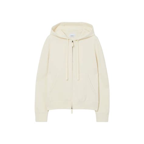 burberry zip poncho hood|Cashmere Blend Zip Hoodie in Natural white .